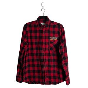 Canadian Collective Men's Prairie Dog Brewing Red Plaid Shirt